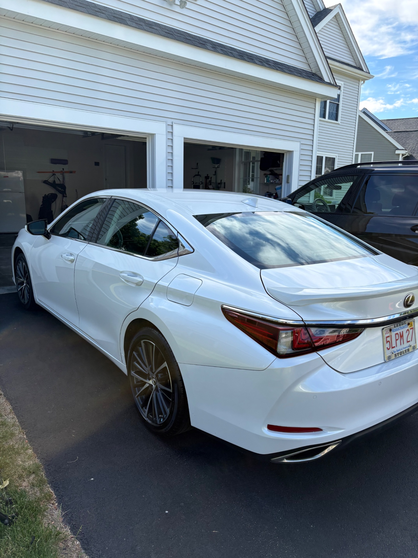 White Lexus sedan after detailing