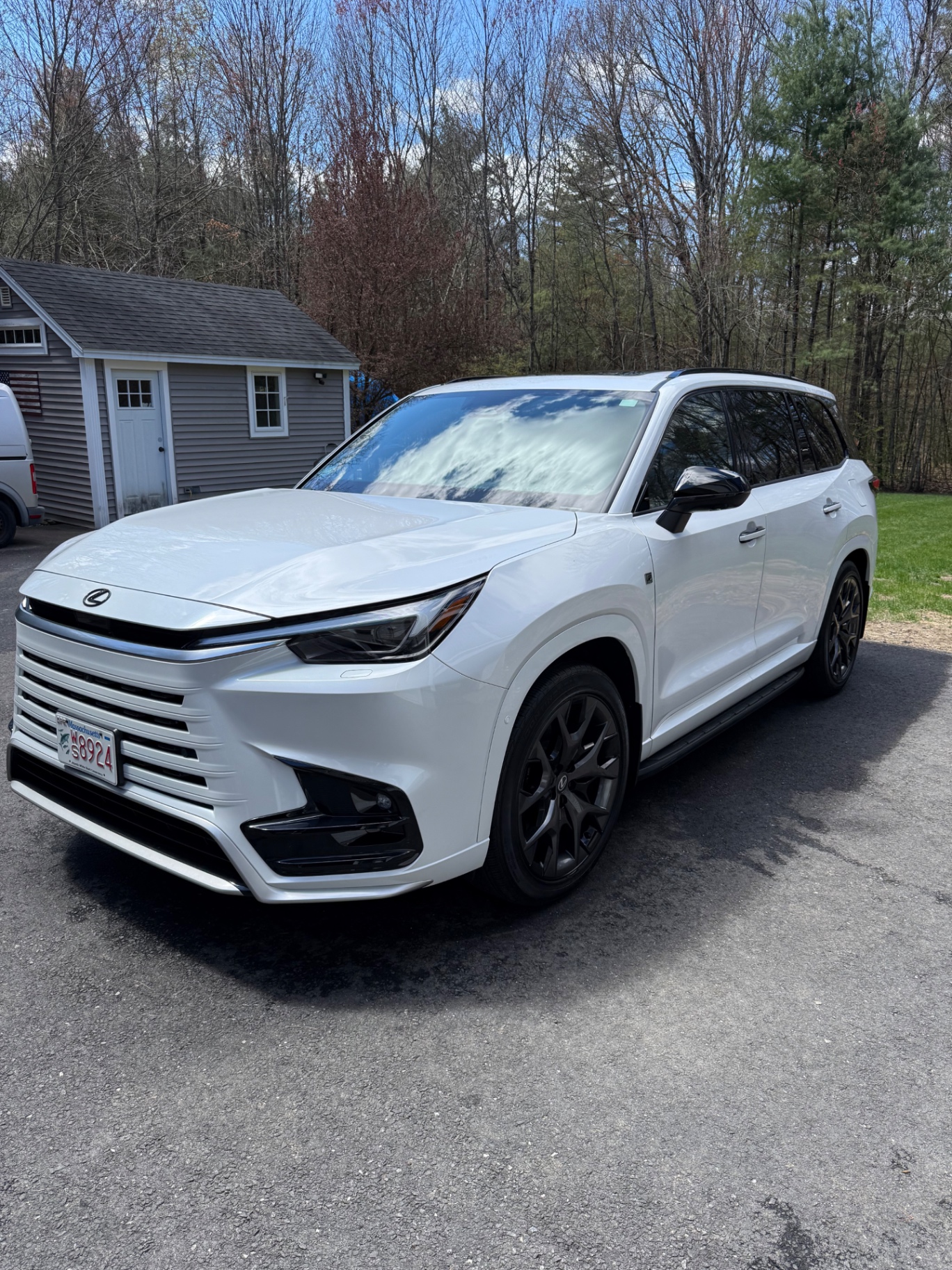 White Lexus SUV after detailing